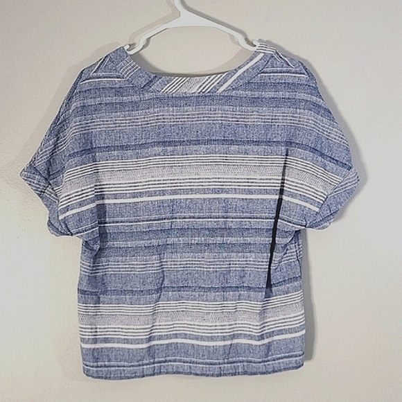 Artisan NY striped linen blend top, size M - Picture 6 of 6
